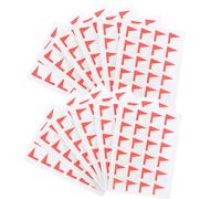 COHEALI 12 Sheets of Reusable Stickers Adhesive Map Label Stickers with No Residue for Marking Maps and Bottles, Red DIY Sticky Labels with Wide Applications for Office Use and Home Use
