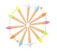 COHEALI 12Pcs Cute Ice Cream Pendant Roller Pens for Students School Prize Gel Writing Supplies for Daily Notes Crafting and Office Use Random Color