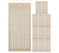 COHEALI 12pcs DIY Cross Stitch Bookmark Frames 6x13cm Unfinished Wooden Embroidery Tags for Crafting Handmade Cross-Stitch Supplies