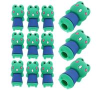 COHEALI 12pcs Pencil Protective Lids Lovely Pencil Caps Flexible Glue Material Triangular Rod Shape Protect The Nib from Breaking Anti-scratch Cartoon Style for School Use