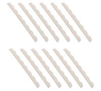 COHEALI 12pcs Scalloped Wood Trim Wooden Moulding Trim Decorative Edge Borders Beige Unfinished Wood DIY Installation Refresh Furniture for Kitchen Cabinets Under Cabinet
