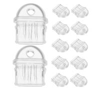 COHEALI 12pcs Type-c USB C Plug Covers Charging Port Caps Small Grime Plugs Protective Dust Stoppers for Phones Transparent PVC Compact Fit