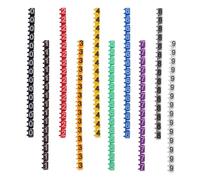 COHEALI 150pcs Cable Labels with Clip-on Design Lightweight Plastic Number Tubes 0-9 for Cable Management and Wire Identification in Home and DIY Use