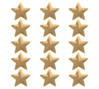 COHEALI 15pcs Golden Sequin Star Applique Iron on Patches for Jeans and Jackets, Versatile Use for DIY Designs and Craft Decoration, Stylish Pet Material Embroidered Sew on Patches
