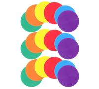 COHEALI 18pcs Soccer Training Floor Markers Discs Flat Surface, Non-skid Plastic round Spot Markers for Agility Drills and Injury Risk Reduction in Soccer Training