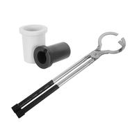 COHEALI 1Kg Graphite Crucible Melting Kit for Metal with Quartz Sleeve and Small Melting Furnace Tongs Gold Silver Aluminum Jewelry Making Foundry Supplies