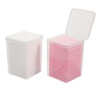 COHEALI 2 Boxes Eyelash Extension Cleaning Pad Wiping Pads Disposable Lint Free Non-Woven Fabric Plastic Prevent Bottle Mouth from Clogging Personal Home Use for Cleaning The Manicure