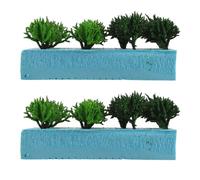 COHEALI 2 Boxes Military Simulation Miniature Bushes and Trees Sand Table Models for DIY Landscaping Ornaments, Realistic Scale Vegetation for Train Tracks and Architecture Diorama