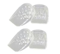 COHEALI 2 Pair Invisible Heighten Insole TPE Sweat-Absorbing Posture Adjustment Heel Cushion, for Men and Women
