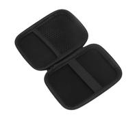 COHEALI 2 Pcs Eva Storage Case for Headphones and Data Cables, Hard Carrying Case with Sturdy Zipper, Easy Open Design, Black, for Travel and Outdoor Use