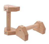 COHEALI 2 Pcs Push-up Stand Pushup Handles Ergonomic Design Wooden Material Strong Weight Capacity Bar Shape Fitness Equipment for Gym Workouts and Outdoor Training