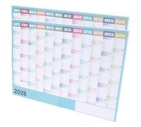 COHEALI 2 Pieces 2026 Large Yearly Wall Calendar Green 29x21 Monthly Planner Full Year Planning Chart for Home Office School Family Use