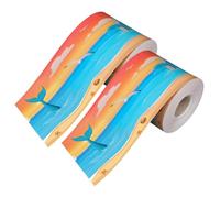 COHEALI 2 Rolls Back to School Decor Bulletin Board Border Strip with Ocean Theme Design, High Definition Printing Technology on Coated Paper, Easy Removal Classroom Wall Borders
