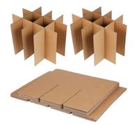 COHEALI 2 Sets Glassware Moving Box Dividers Made of Corrugated Cardboard for Easy Assembly and High Efficiency Protection, Packing Divider for Kitchen and Wine Glasses During Relocation