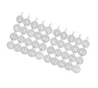 COHEALI 2 Sets Number Hanging Tags Round Number Tag Pendant Stainless Steel Metal Not Easily Deformed Not Easily Shattered for Office and Workshop Luggage