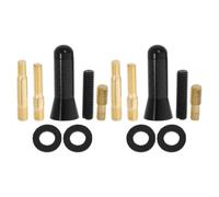 COHEALI 2 Sets Short Car Antenna Replacement with Signal Reception, Universal Fit Carbon Fiber and Aluminum Alloy Vehicle Roof Antennas for Car Accessories