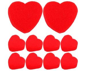 COHEALI 20 Pairs Red Heart Shaped Sponge Magic Props Soft Sponge Hearts for Close-up Stage Illusion Performances and Fun Entertainment at Weddings or Gatherings
