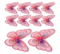 COHEALI 20 Pcs Butterfly Sew Patches for Clothing, Embroidered Polyester Appliques DIY Coat Hat Accessories, Easy to Store for Personal Use