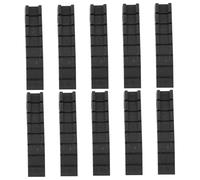 COHEALI 20 Pcs Furniture Leveling Shims Black Adjustable Wedges for Uneven Floors Home Improvement DIY Table Toilet Cabinet Stabilizing Pads with Concave Convex Design