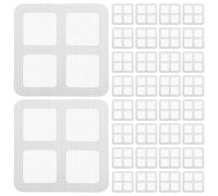 COHEALI 200Pcs Disposable Shower Drain Hair Catcher Stickers 10Cm Mesh Drain Cover for Bathtub Bathroom Sink Kitchen Hair Trap for Human and Pet Collection