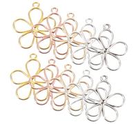 COHEALI 200Pcs Petal Charms for Jewelry Making DIY Accessories Light Floral Pendants for Earrings Necklace Bracelet Scrapbooking Crafts Gift