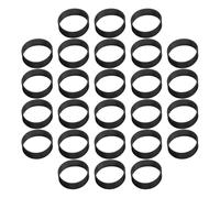 COHEALI 200pcs Reusable Silicone Cable Ties for Computer Wires and Power Cords, Elastic Design Universal Compatibility, Black Cord Organizer Bands for Office and Travel