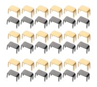 COHEALI 200Pcs Zipper Stopper Kit Brass Top and Bottom Stops with Four-Claw Fixing for Backpack, Jacket, and Bag Repair, Fabric Zipper Stabilizers in Gold and Gunmetal Colors