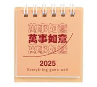 COHEALI 2025 Mini Desk Calendar for Office Desk with Motivational Quotes, Lightweight Paper and Iron Material, Sleek Modern Style, for Note-taking and Daily Planning