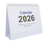 COHEALI 2026 Desktop Flip Calendar with Coil Binding, Full Year English Desk Weekly Planner with Multi-country Holidays, Compact Modern Printed Academic Organizer for Office and Home Use