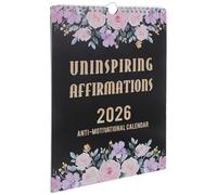 COHEALI 2026 Inspirational Flip Calendar with Daily Motivational Quotes, White and Blue Perpetual Standing Desk Calendar for Office and Home Use