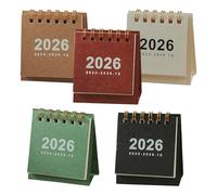 COHEALI 2026 Mini Spiral Flip Desk Calendar 5pcs Set, Compact Desktop Calendar with Monthly Pages, for Office, Home, School Planning and Daily Organising