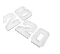 COHEALI 2026 Number Shaped Fillable Candy Box for Party Decorations, Sturdy White Cardboard Tray for Chocolates and Snacks, for Office Sharing and Celebrations