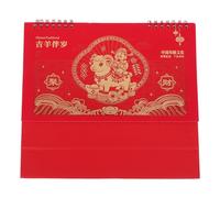 COHEALI 2027 Year the Goat Desk Calendar Planner Spiral Bound Design, Decorative Versatility and Date Management for Home Decor or Office Desktop Organization Featuring Elegant Gold