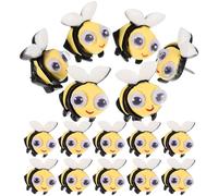 COHEALI 20pcs Cute Bee Shape Push Pins Multi-function Thumb Tacks Made of Resin and Alloy with Replaceable Fixer Function, Assorted Colours for Home Supply and Gift for Those Who Love
