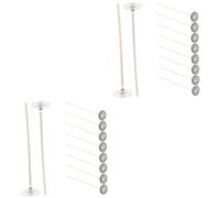 COHEALI 20pcs DIY Candle Wicks for Candle Making Cotton Wicks Metal Base for Household and Making Kits
