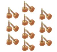 COHEALI 20pcs High Heel Repair Caps U-Shape Replacement Tips, TPU Metal, Beige, 7mm X 7mm, for DIY Shoe Restoration, Women