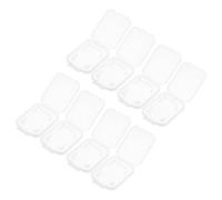 COHEALI 20PCS Memory Card Holder Case Set Single Slot Small White Plastic Card Storage Box Portable Carrying Case in Travel and Daily Use