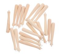 COHEALI 20pcs Mini Wooden Baseball Bat Charms for DIY Creativity and Crafting, Small and Cute Beige Wood and Iron Pendants for Creating Necklaces and Versatile Use in Jewelry Making