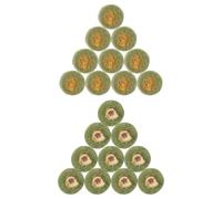 COHEALI 20pcs Natural Rabbit Chew Made from Compressed Grass for Pets, Green Molar Cake that Cleans Teeth and Mouths, for Family Use and Pet Shops