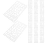 COHEALI 20Pcs Reusable Plastic Alphabet Number Stencils for DIY Crafts, Digital Painting Templates for Scrapbook, Glass, Wall Art, and Journal Decoration