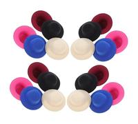 COHEALI 20pcs Small Hat Mini Party Hats Mini Formal Hat Tiny Hat Mini Hats for Craft Mini Magician Hats Peg Dolls Doll Hats Small Doll Hat Doll Making Hat Miniature Formal Hat Caps Cloth
