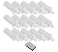 COHEALI 20pcs Universal Shutter Repair Pins Set Plastic Louvers Replacement Fasteners for Exterior Window Shutters Telescopic Repair Parts Kit for Home Use