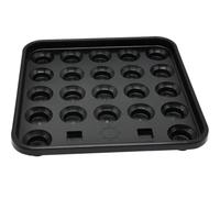 COHEALI 22 Balls Tray Pool Ball Tray Sturdy Black Plastic Organizing Billiards Pool Table Accessory for Home and Party Use