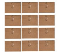 COHEALI 24pcs Retro Kraft Paper Envelopes Letter Holders for Office Drawing Patterns Decoration Brown Love Notes Storage
