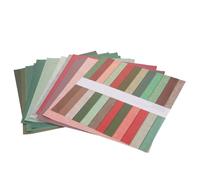 COHEALI 25 Sheet Double-Sided Scrapbook Paper Vintage Boho Decorative Craft Paper for Card Making DIY Backgrounds Holiday Multicolor Patterned for Albums and Origami