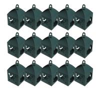 COHEALI 25pcs Eid Mubarak Party Favor Boxes with Star and Moon Cutout Design, Green Ramadan Candy Treat Containers, Holiday Boxes for Islamic Celebration Decorations