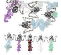 COHEALI 25pcs Mixed Color Angel Charms Pendant Set for Diy Jewelry Making, Angel Shaped Necklace and Bracelet Charms for Crafting and Accessories