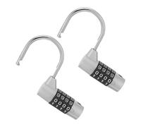 COHEALI 2Pcs 4-Digit Combination Padlock for Locker - Metal Password Padlock for Gym, School, Luggage, Outdoor Gate Security, Anti-Theft No-Key Lock