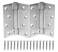 COHEALI 2pcs 4 Inch Stainless Steel Spring Loaded Hinges Automatic Self Closing Door Hinges Adjustable Invisible Heavy Duty Door Hardware for Residential and Garage Use