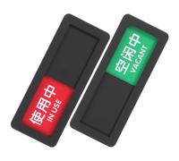 COHEALI 2pcs Acrylic Door Sign Sliding Vacancy Indicator for Office and Restroom, Easy to Install Room State Indication Sign Bright and Vibrant Colour Design, for Conference Rooms